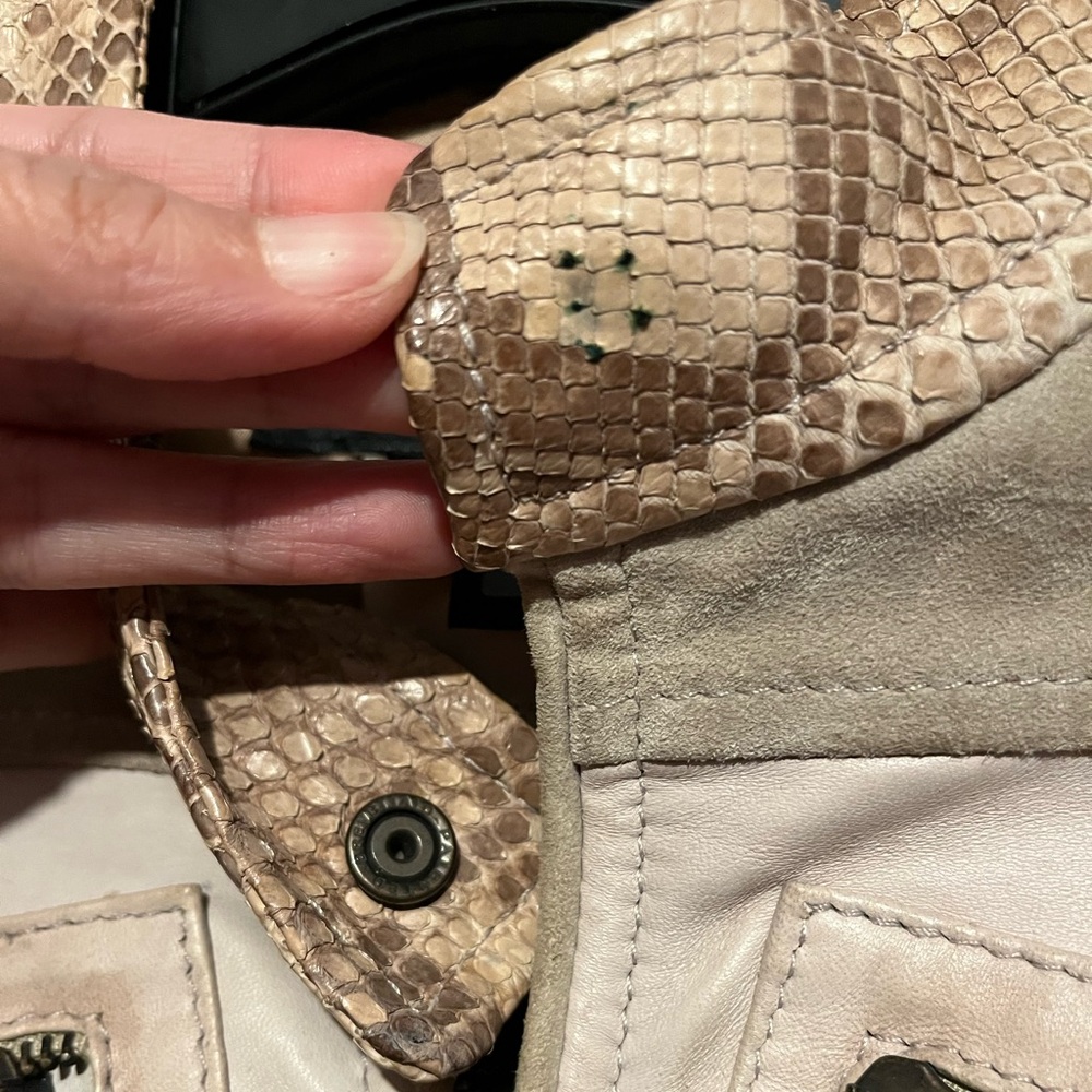 Vintage Just Cavalli Python Skin Leather/Suede Jacket - Picture 14 of 17